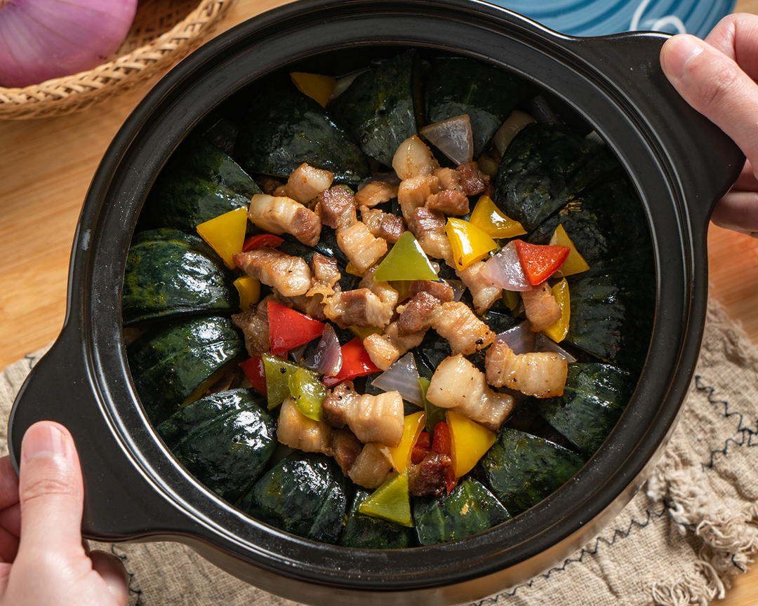 当菜又当饭的"砂锅焗南瓜"的做法