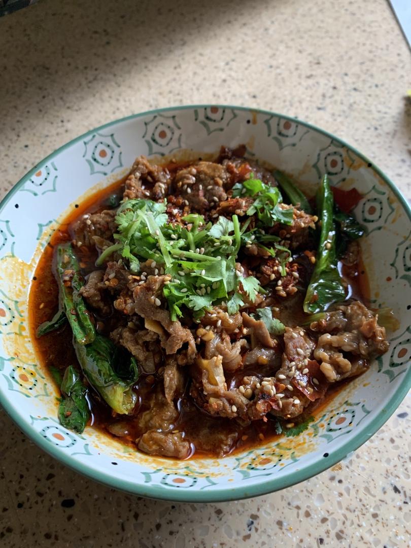 家庭版水煮牛肉片