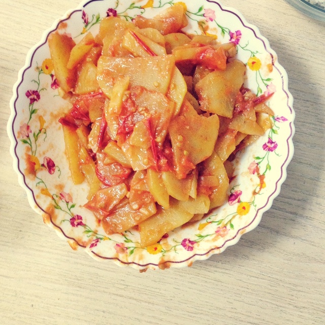 西红柿炒土豆片