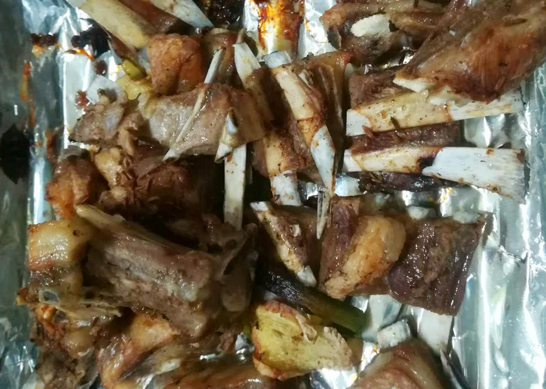 切块烤羊排 烤箱