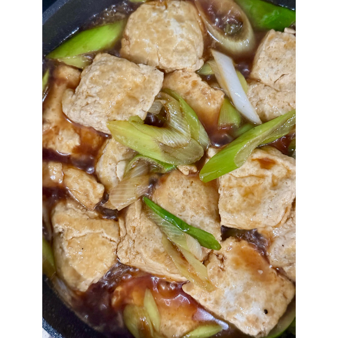 葱烧豆腐