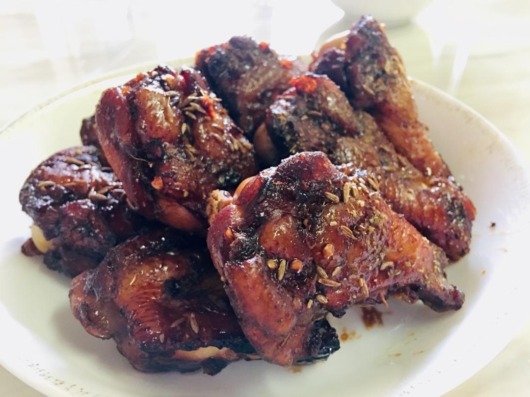 鲜嫩多汁！比烧烤摊好吃的孜然烤鸡腿