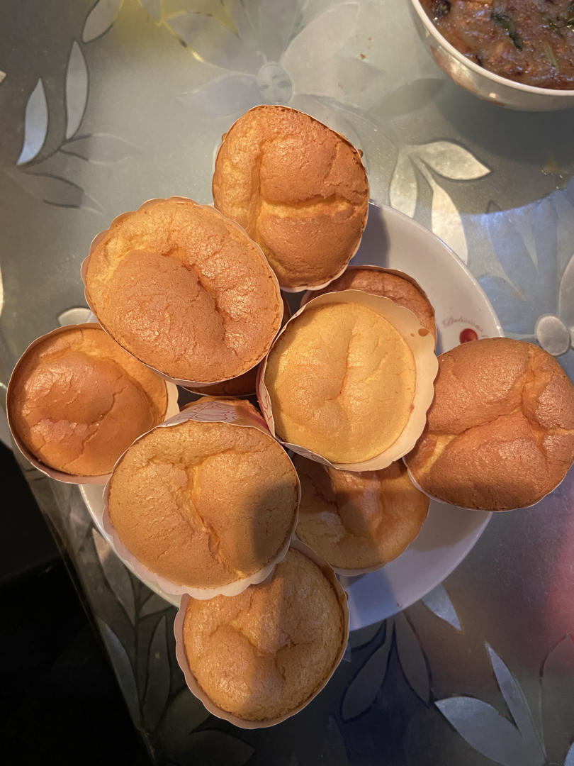 凉了也不回缩的戚风纸杯蛋糕🍰超级绵软 适合宝宝吃哦