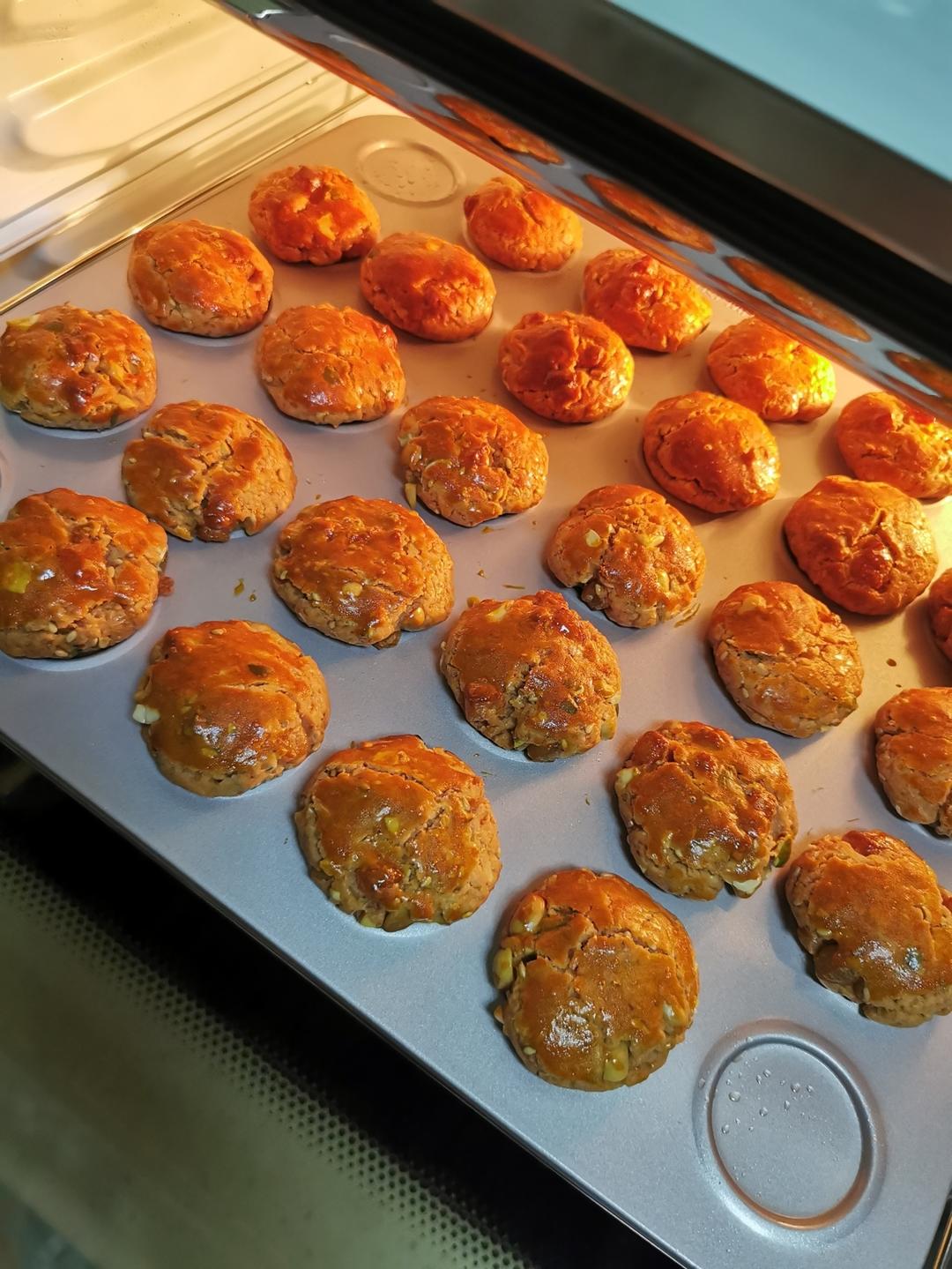 广式鸡仔饼(内有玻璃肉做法)