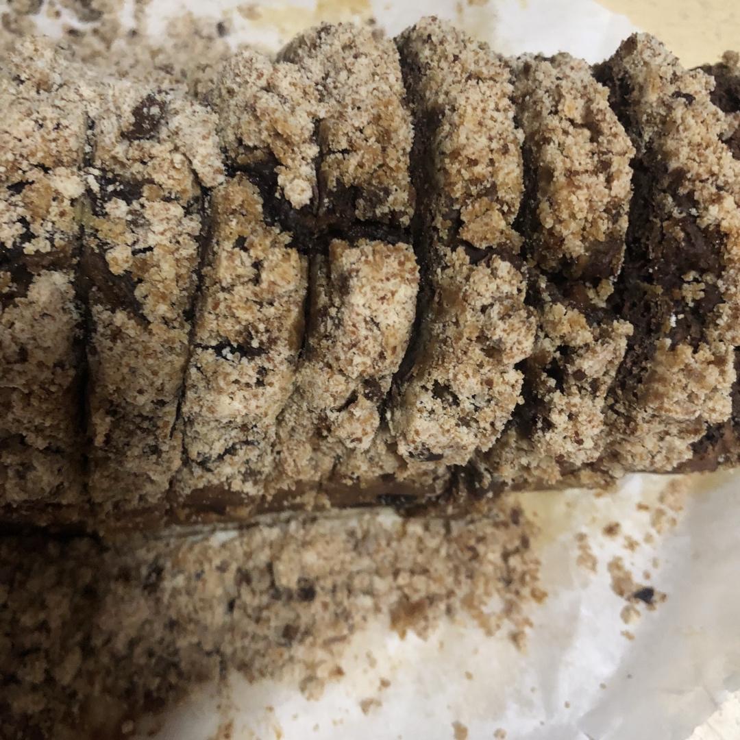 摩卡花生酥全麦快手面包丨健康·烘焙