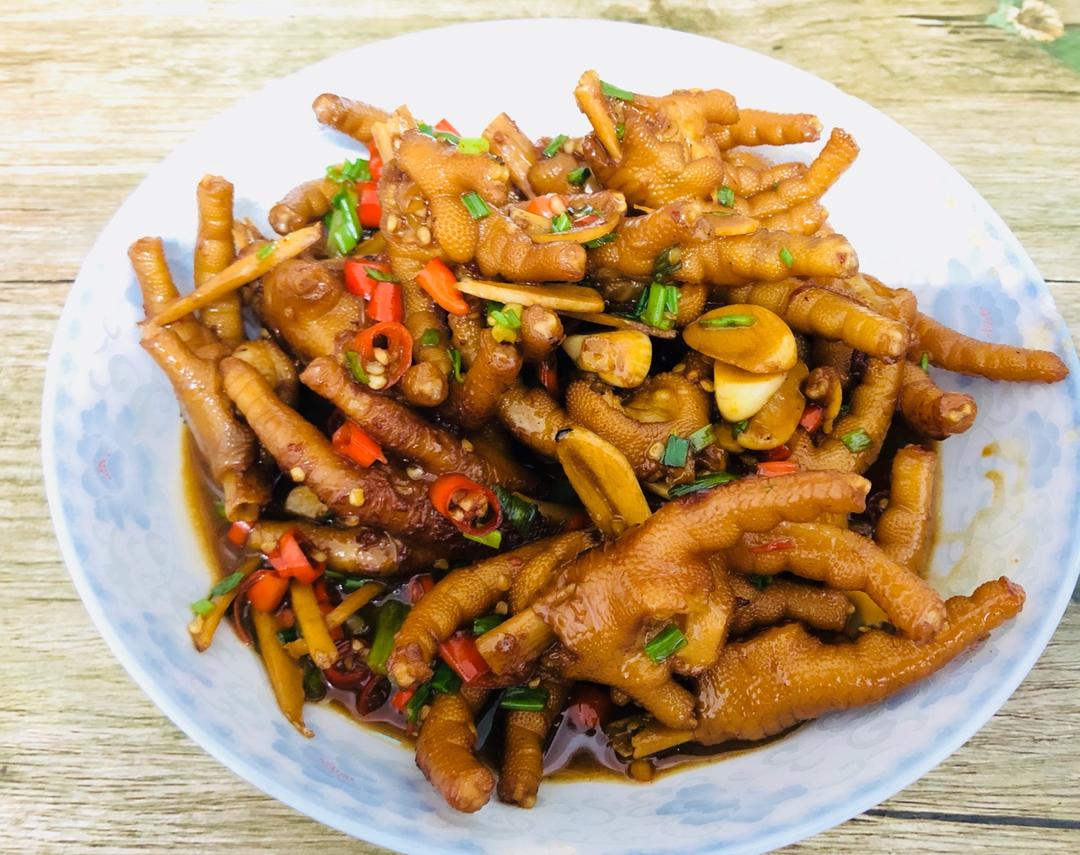 香辣烧鸡爪