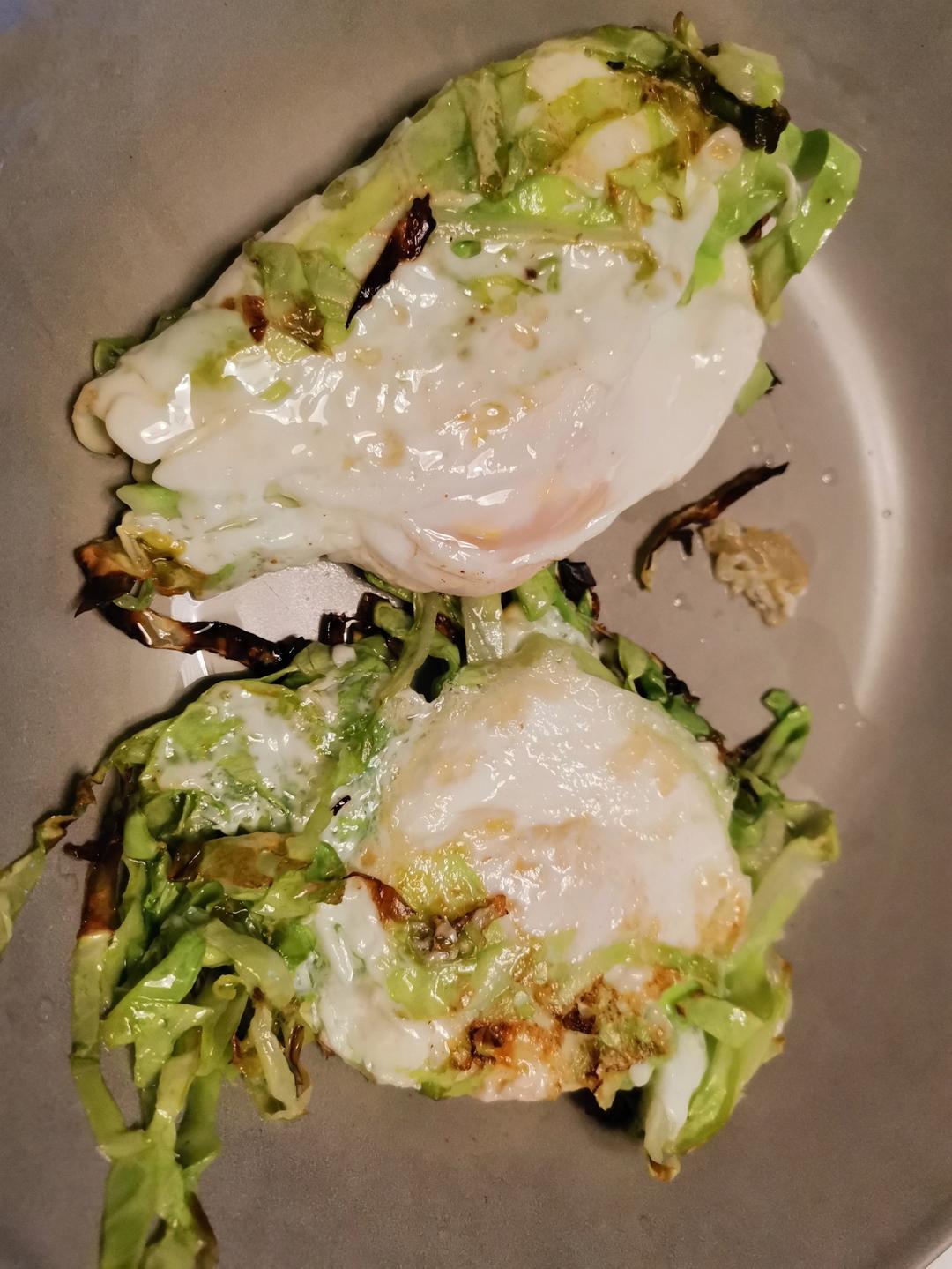 超简单 减肥减脂必备！卷心菜煎鸡蛋