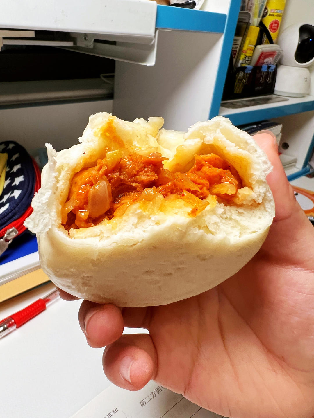 奥尔良鸡腿馅包子