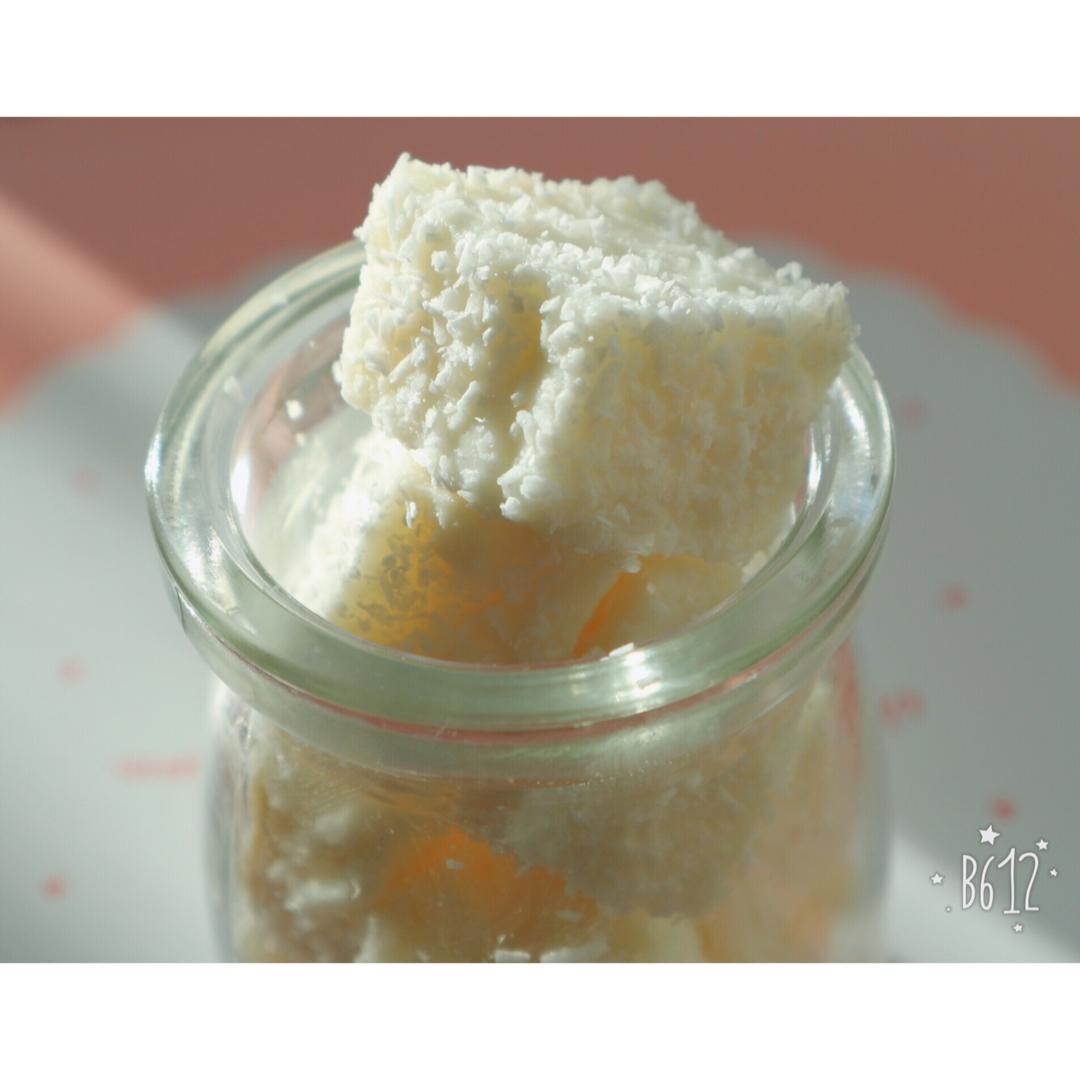 椰丝牛奶小方糕