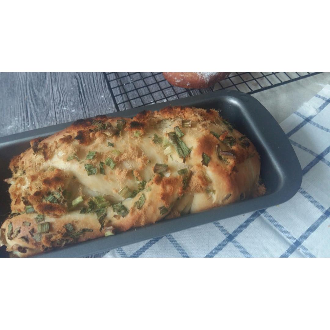 香葱肉松手撕吐司