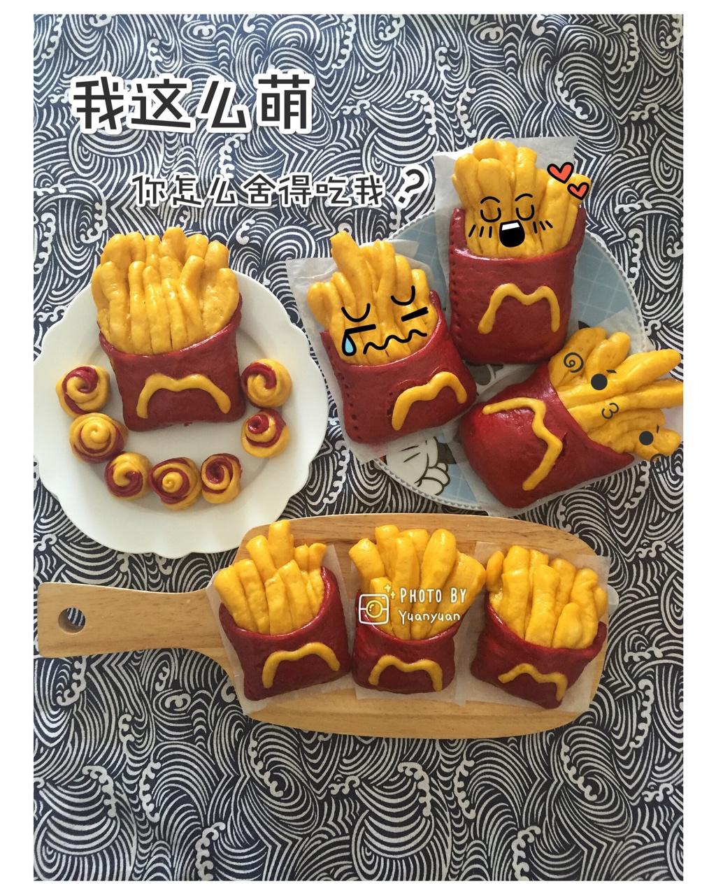 健康的馒头薯条