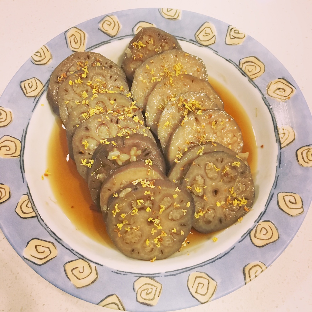 【曼食慢语】桂花红糖糯米藕