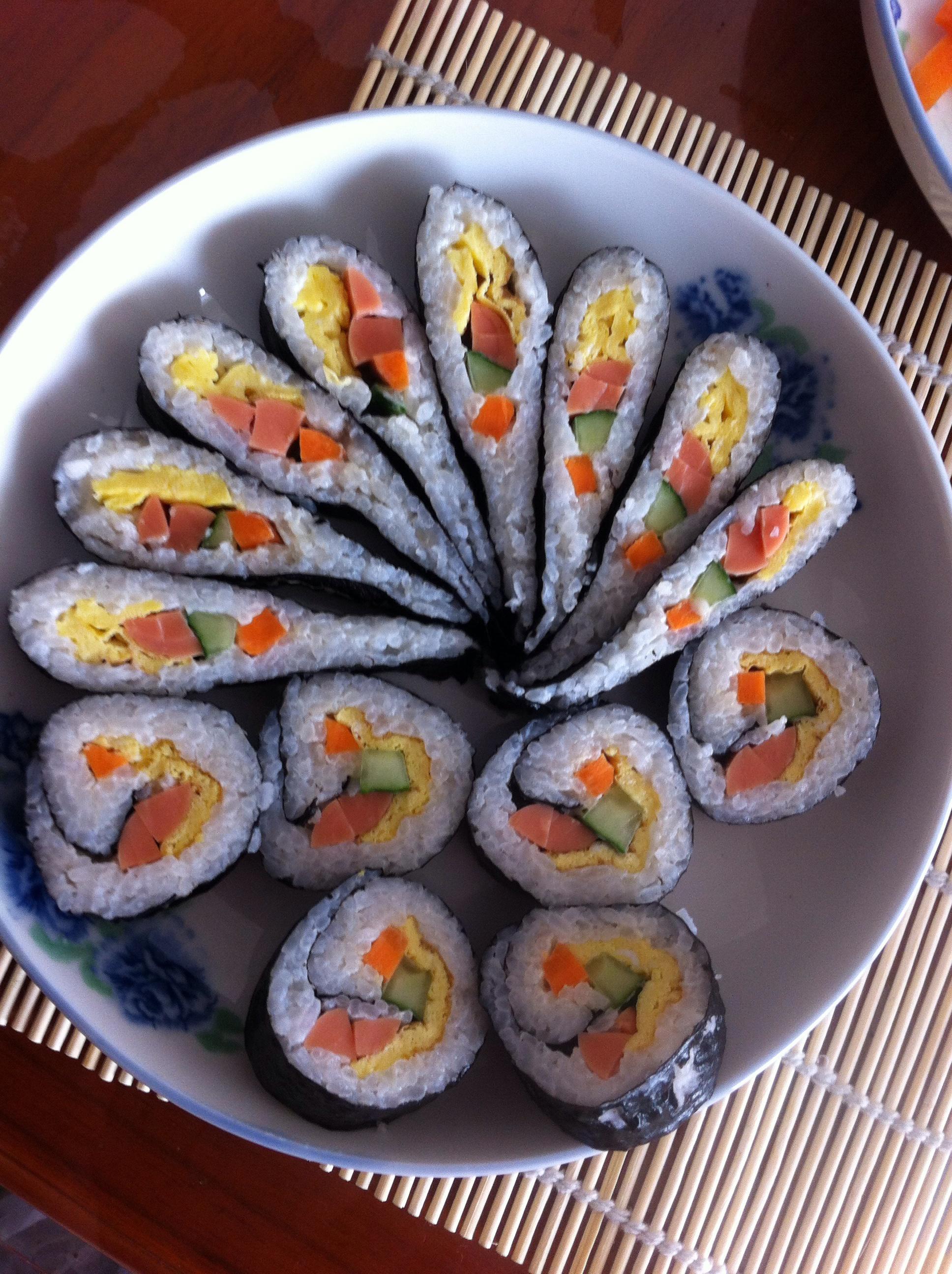 孔雀开屏寿司，花式紫菜包饭的做法 步骤1