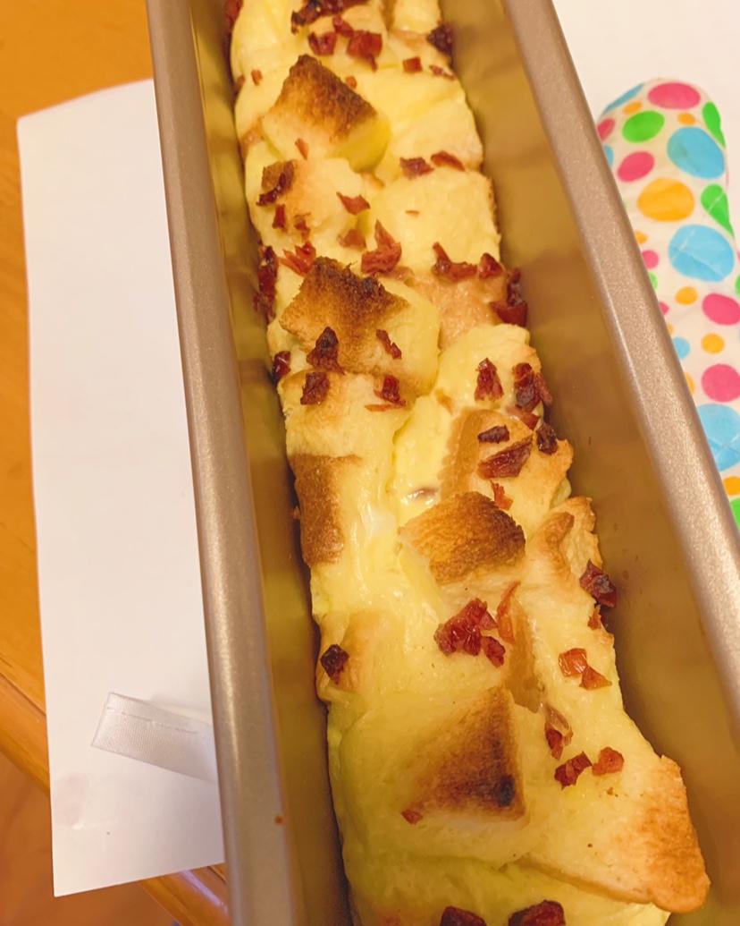 牛奶吐司鸡蛋布丁（失败吐司的归处）