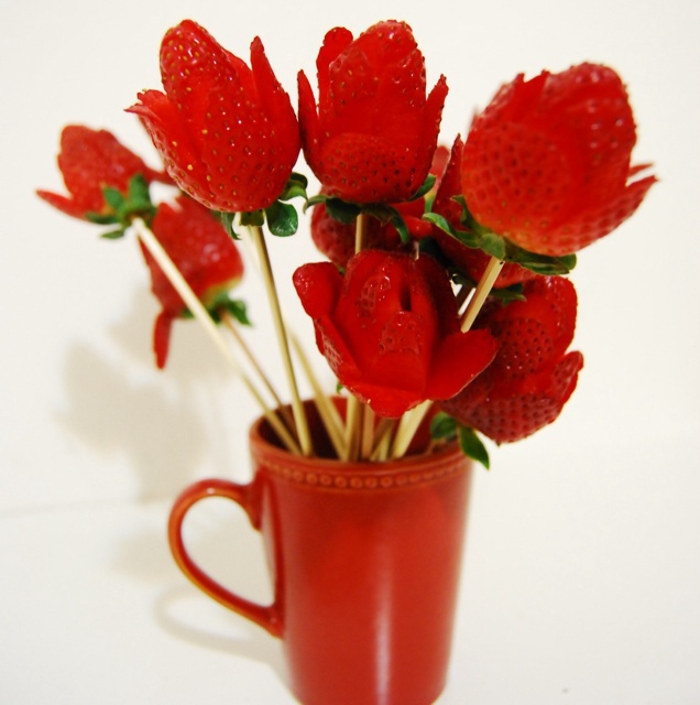 草莓玫瑰花