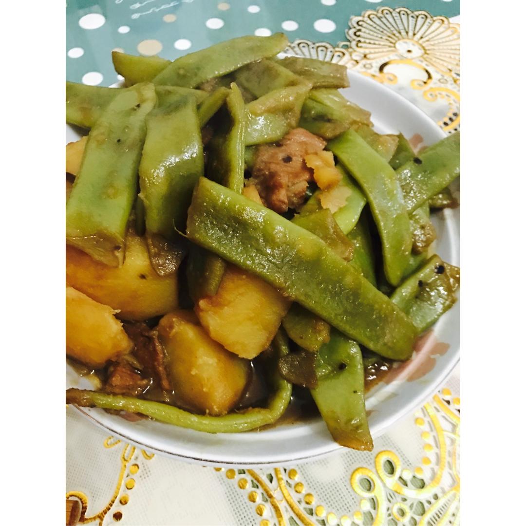 土豆炖豆角