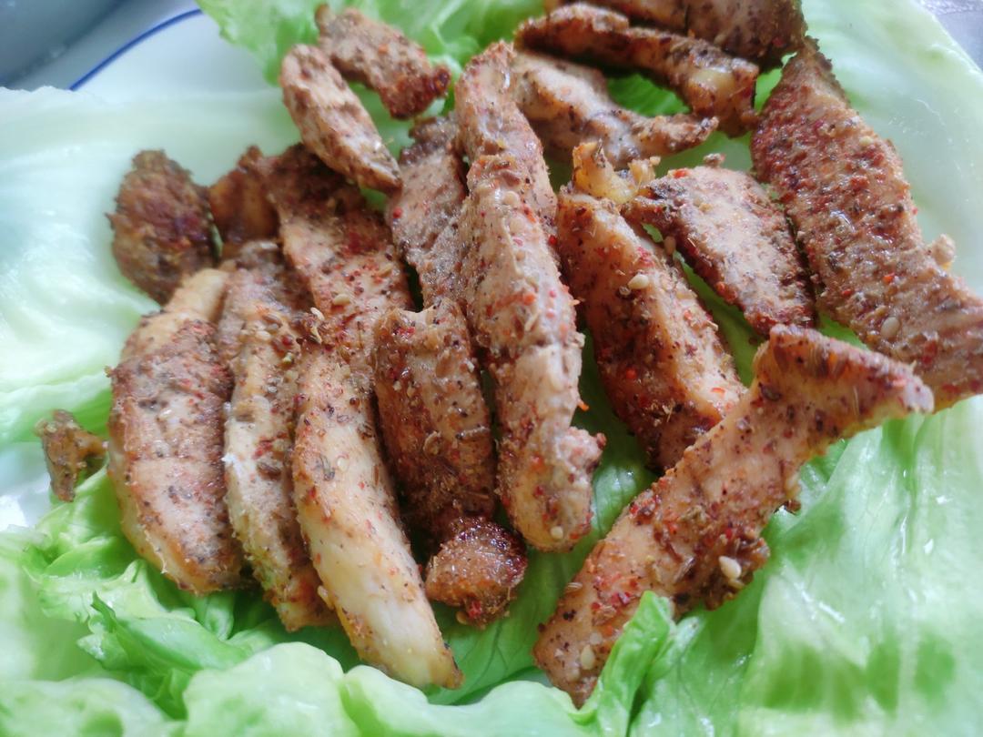 草莓小熊软糖嘤嘤嘤做的烤箱低脂孜然鸡胸肉