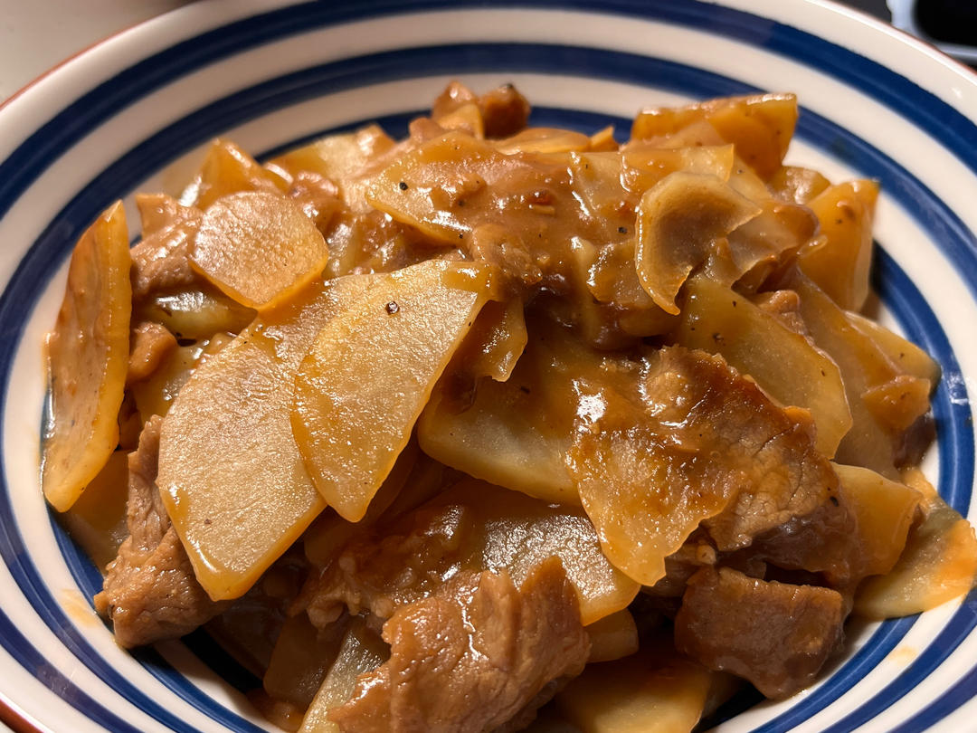 牛肉炒土豆片