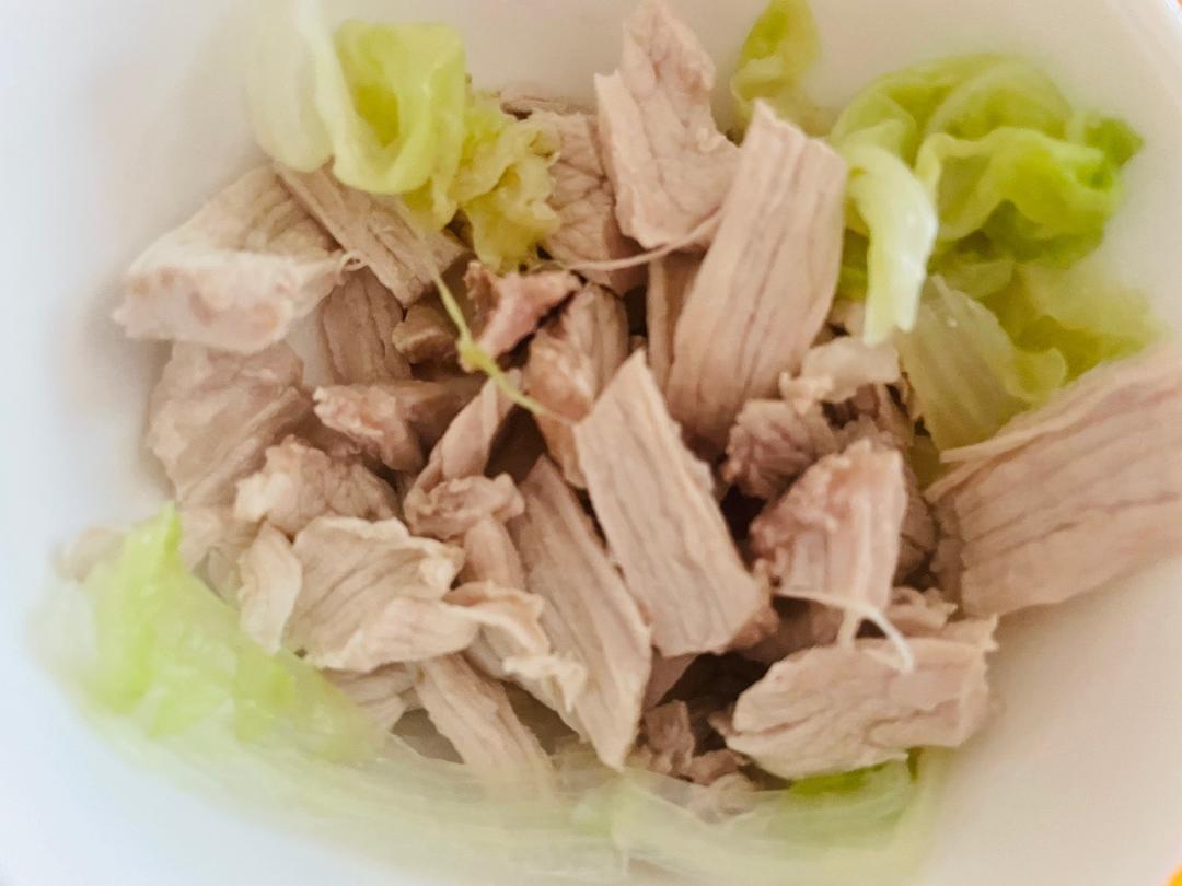 狗狗饭食-猪肉白菜的做法