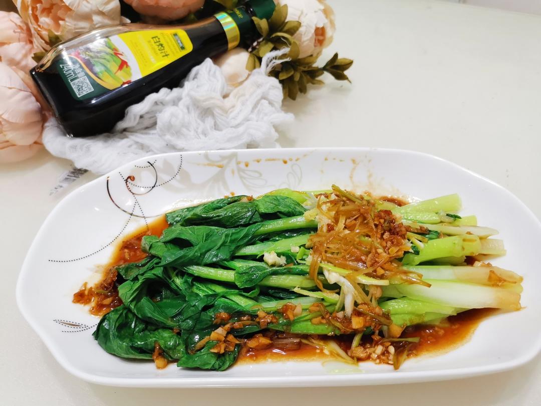 媲美大厨的白灼菜心的做法