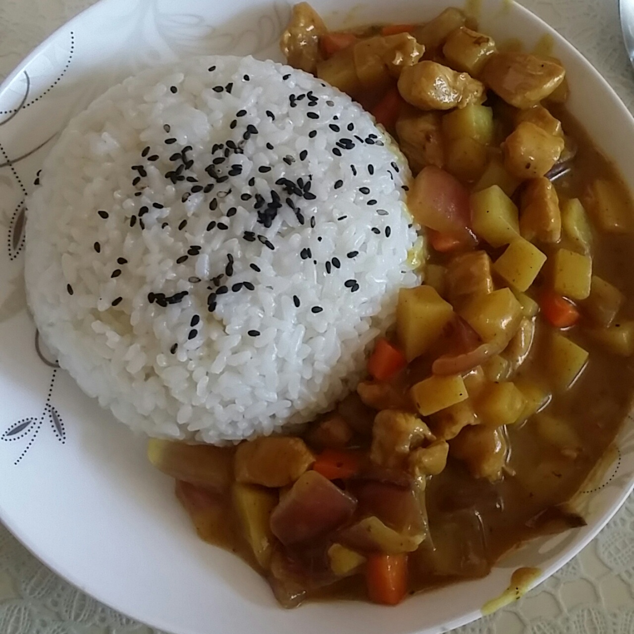 咖喱鸡饭