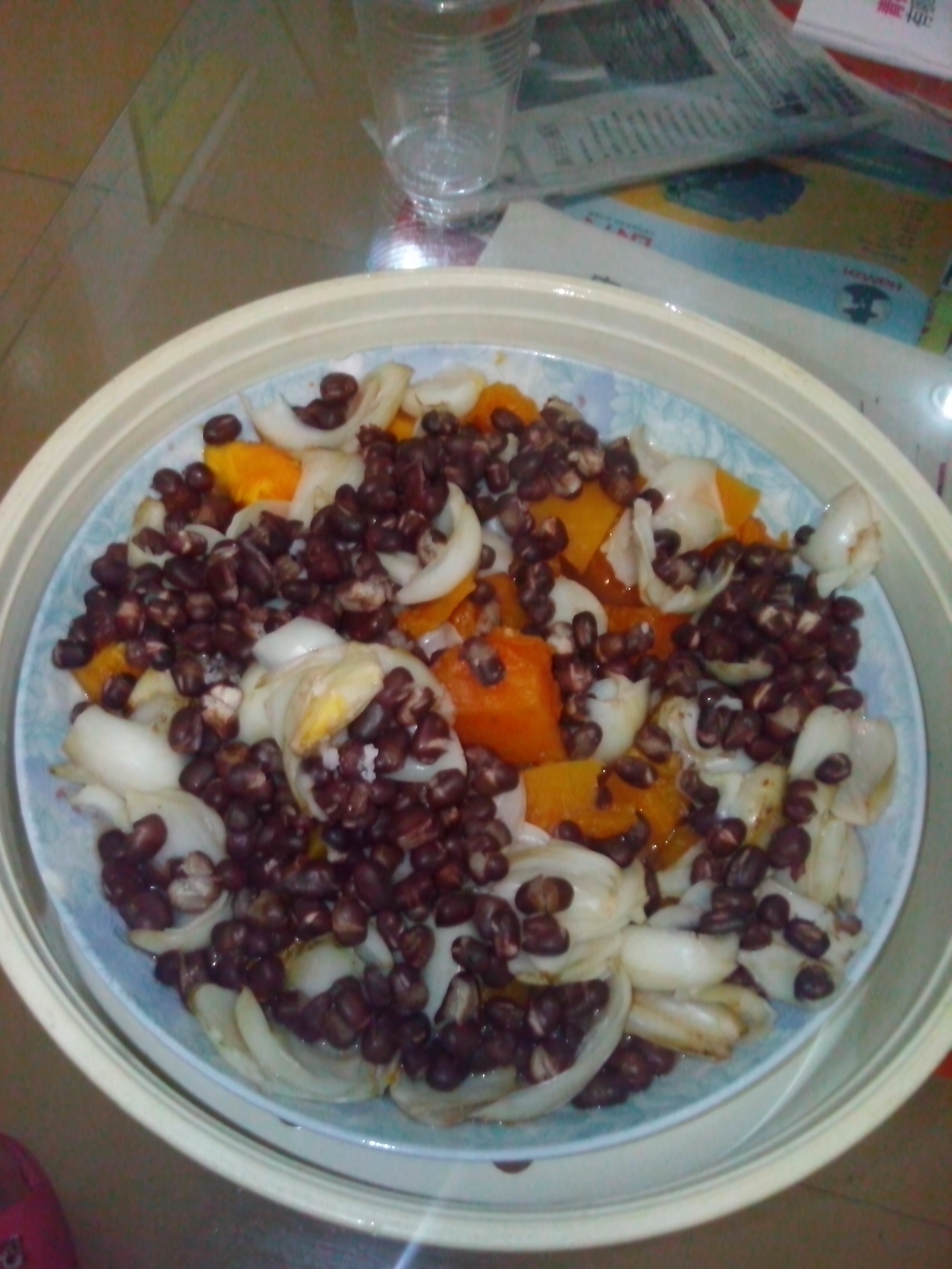 木瓜百合炒虾球