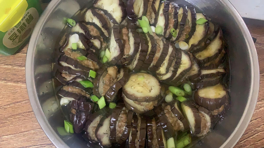 蒸茄盒（茄子酿肉）