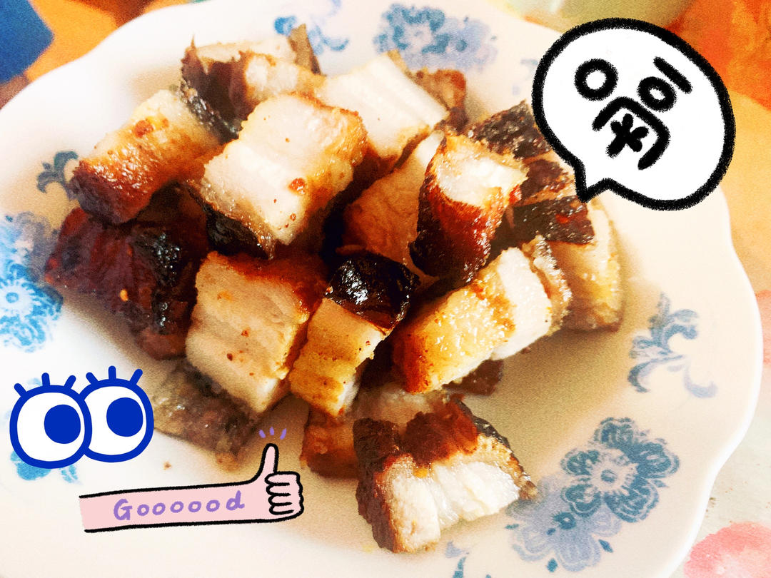 脆皮烧肉，皮酥脆、肉甘香，生烧做法