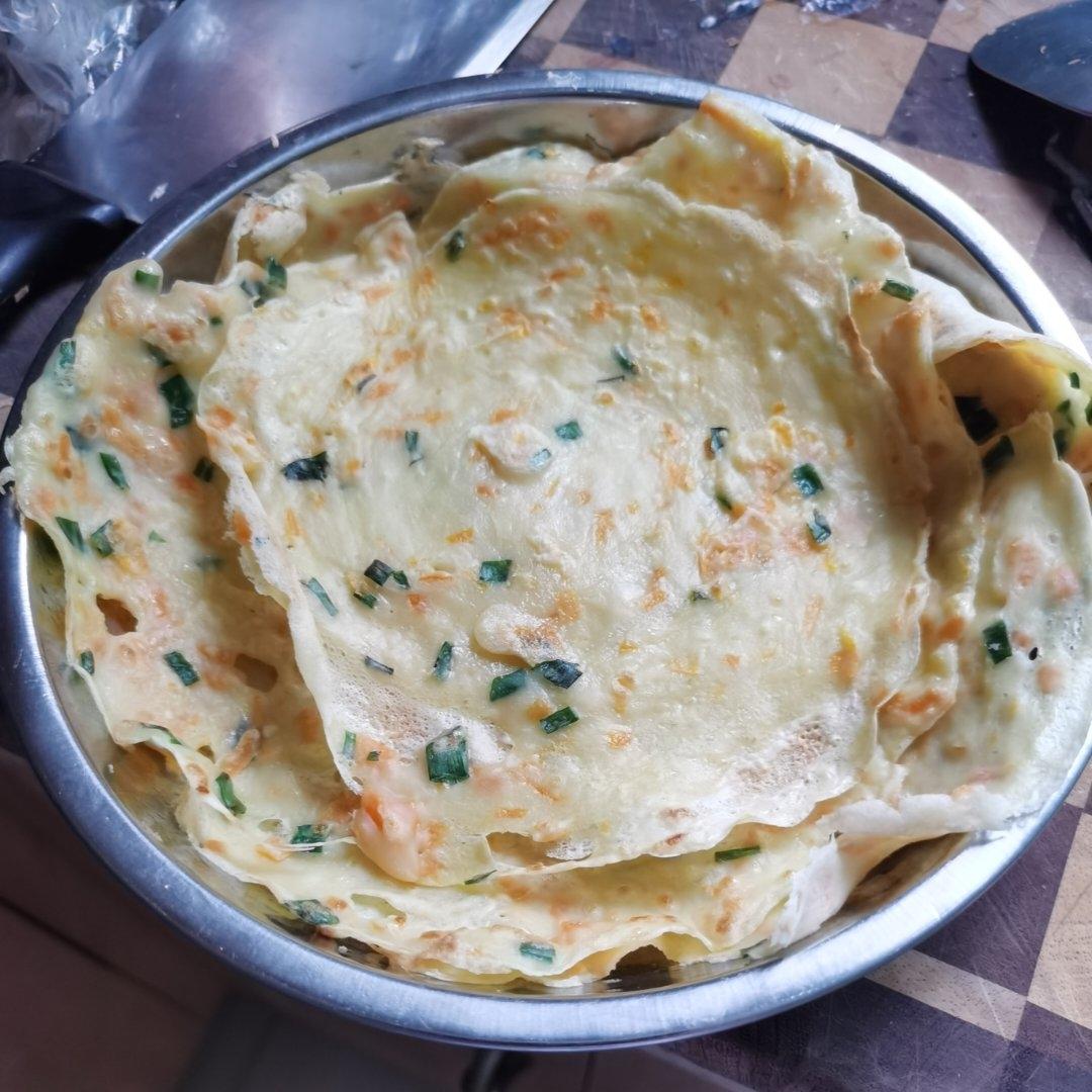 简单快手蔬菜鸡蛋煎饼