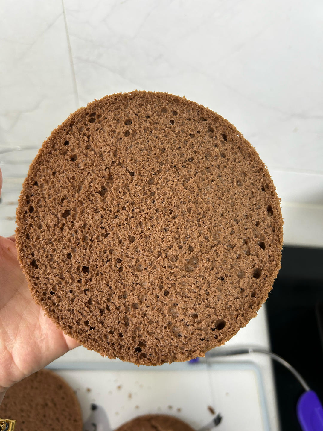 六寸可可戚风蛋糕