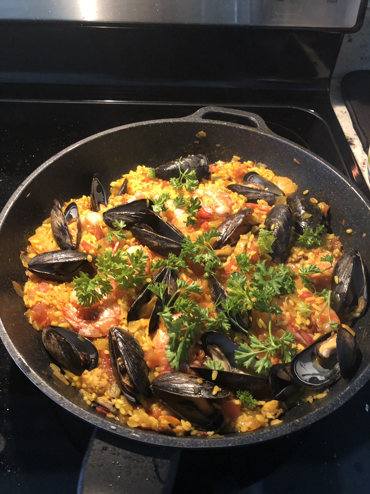 Paella 西班牙海鲜烩饭的做法 步骤8