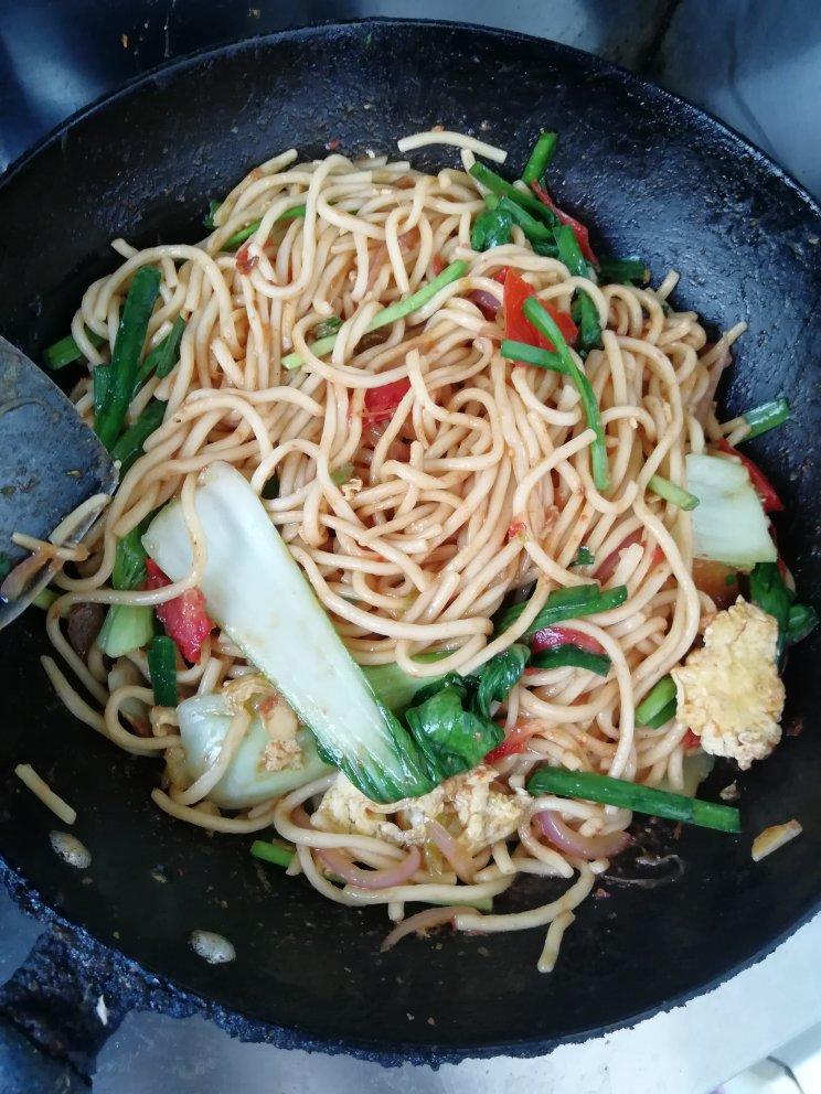 鸡蛋素炒面Fried Noodles Vegetarian