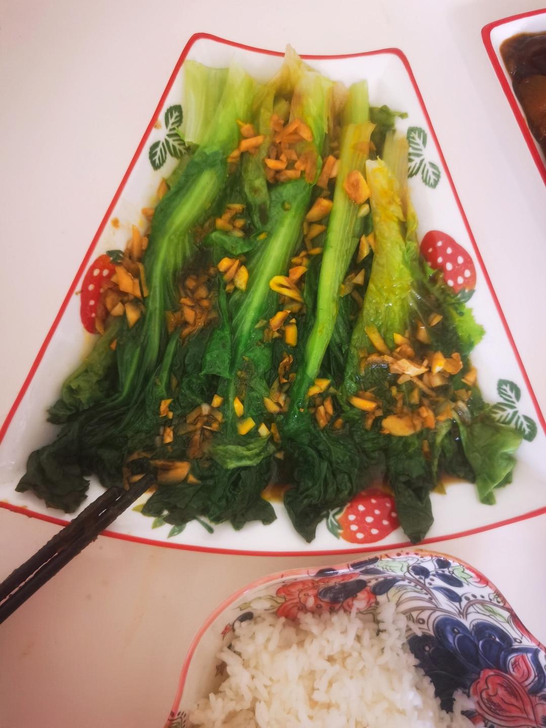白灼生菜
