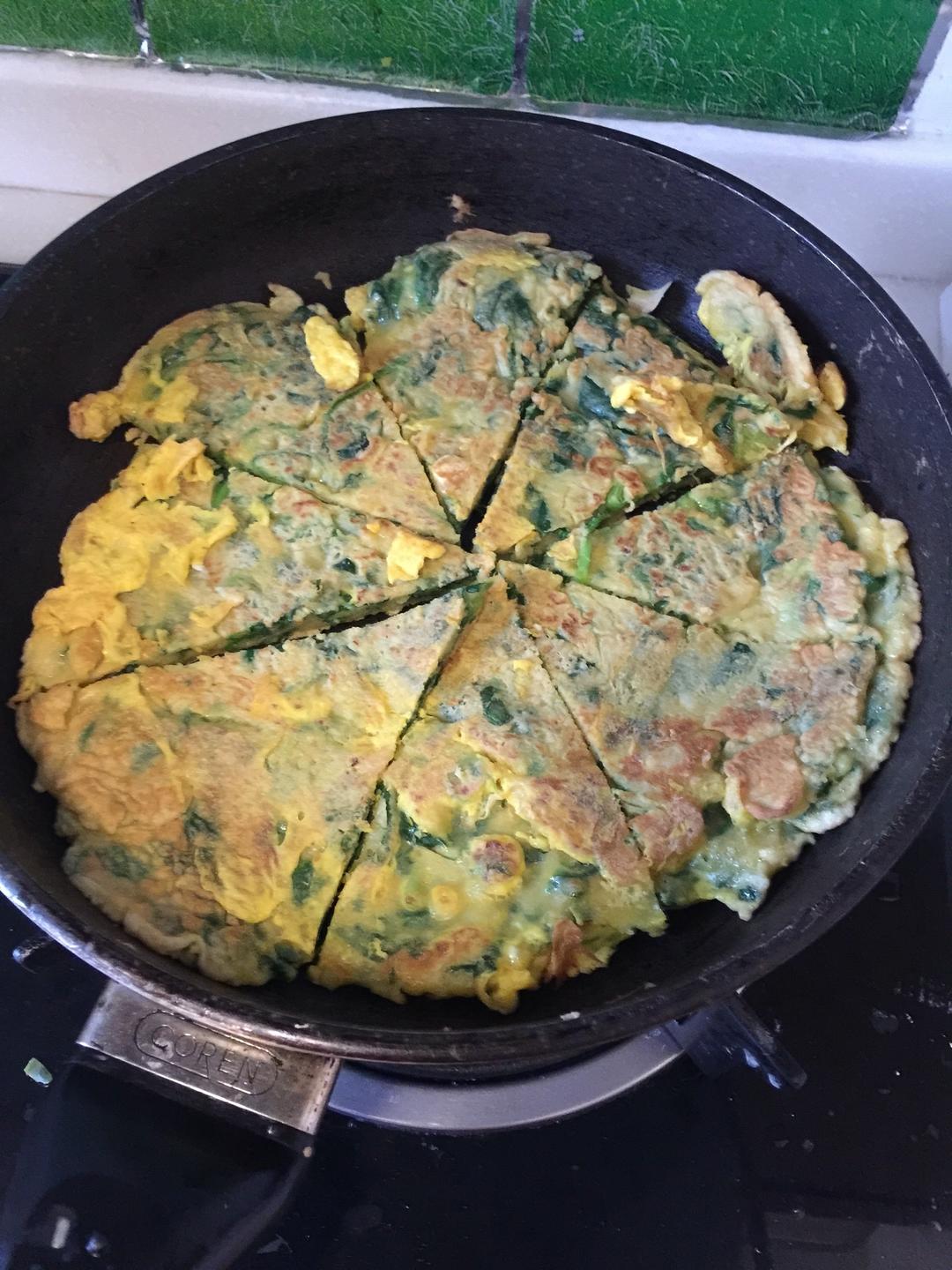 菠菜饼的做法