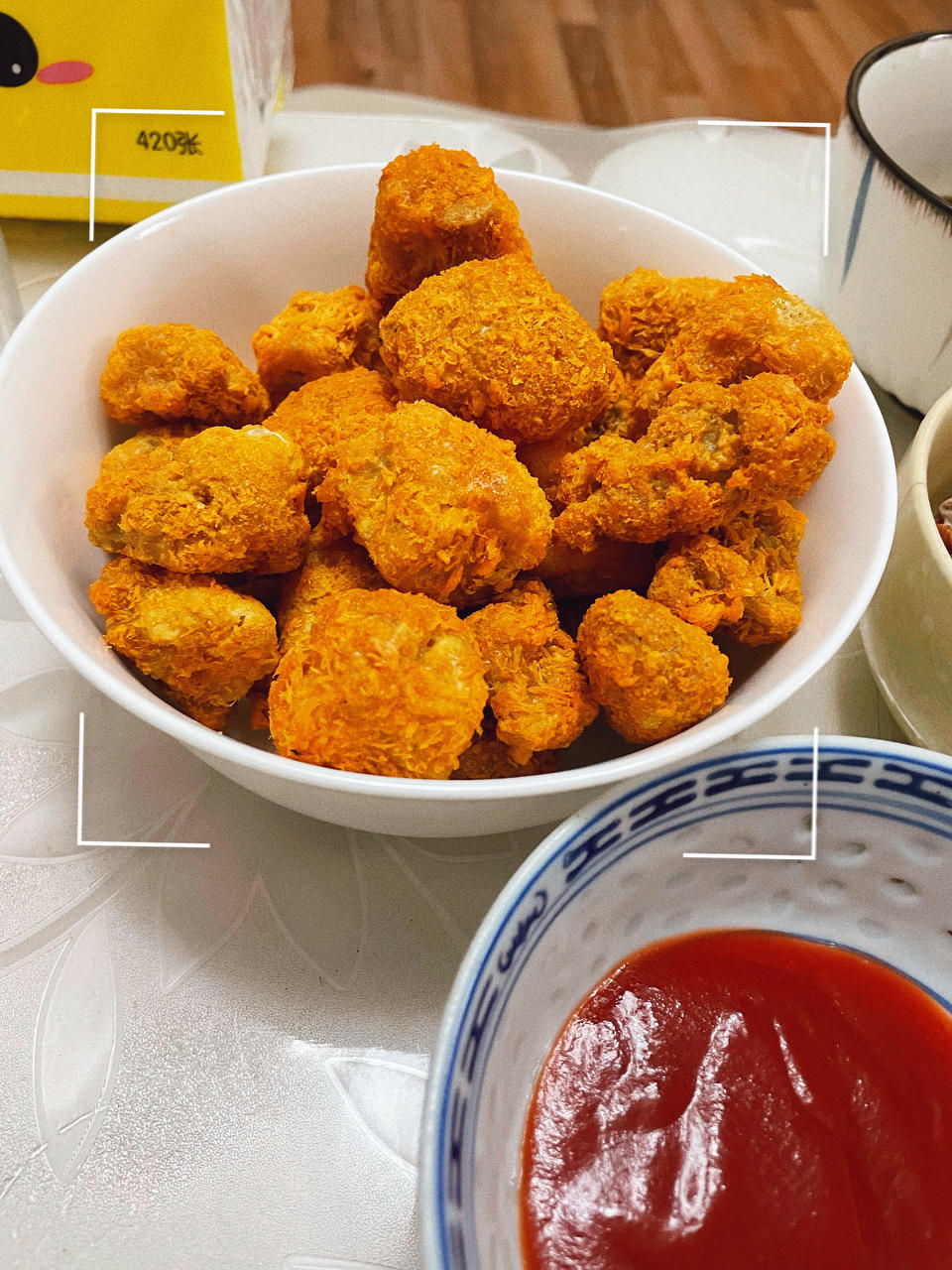 杏鲍菇版素鸡米花