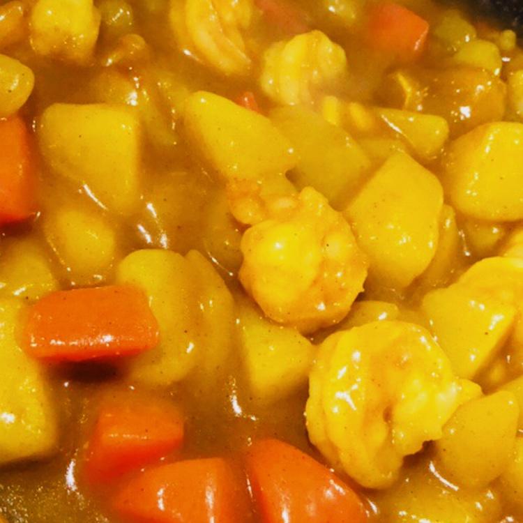 咖喱土豆虾仁
