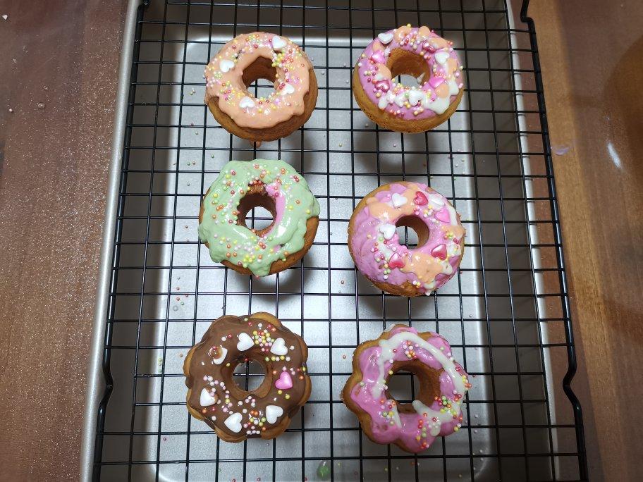 DIY🍒甜甜圈🍩《烤箱版、无泡打粉》