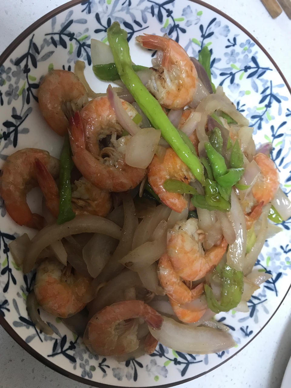 虾仁炒洋葱