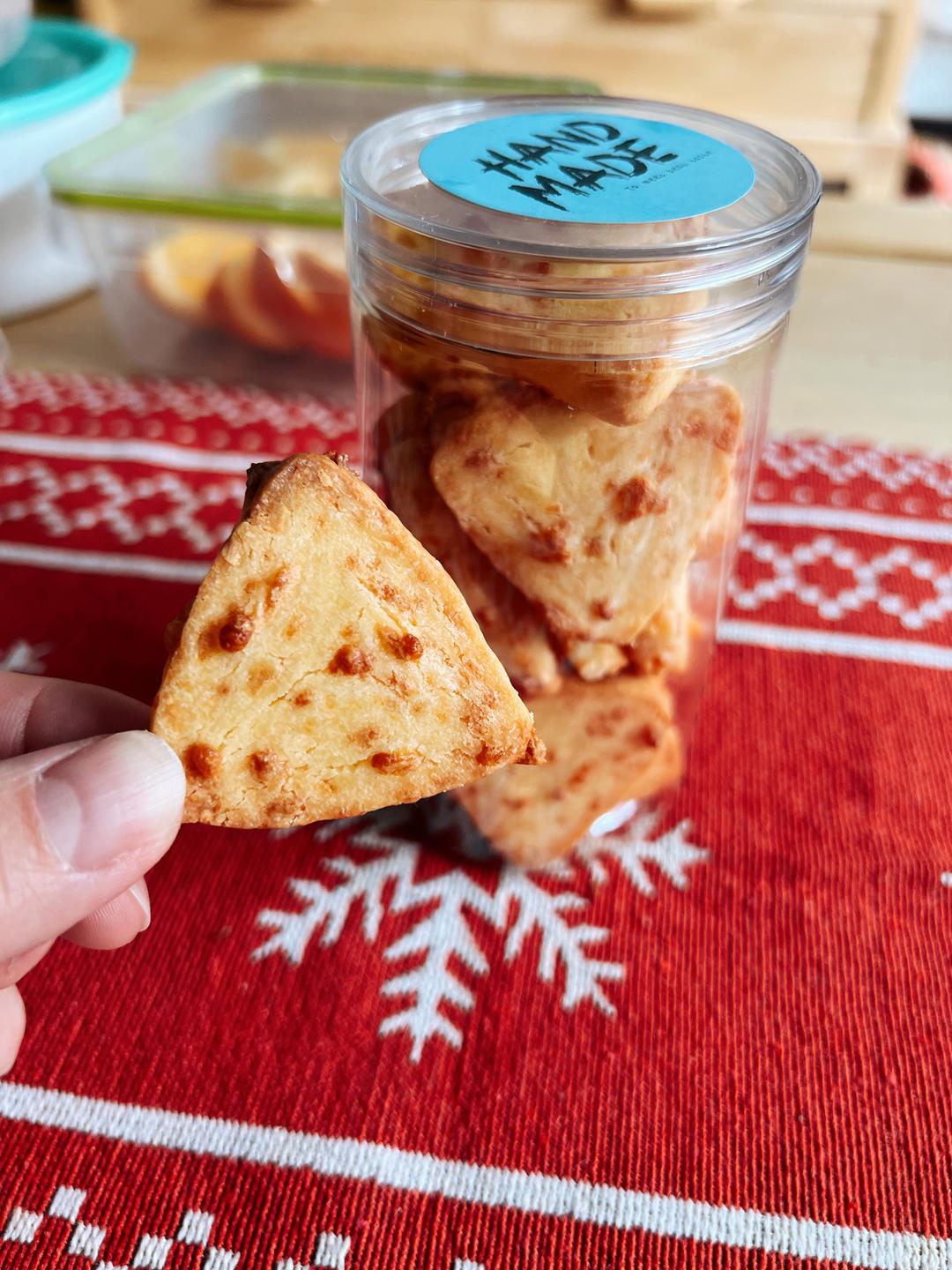 免打发❗️零失败❗️黄金芝士咸味饼干❗️