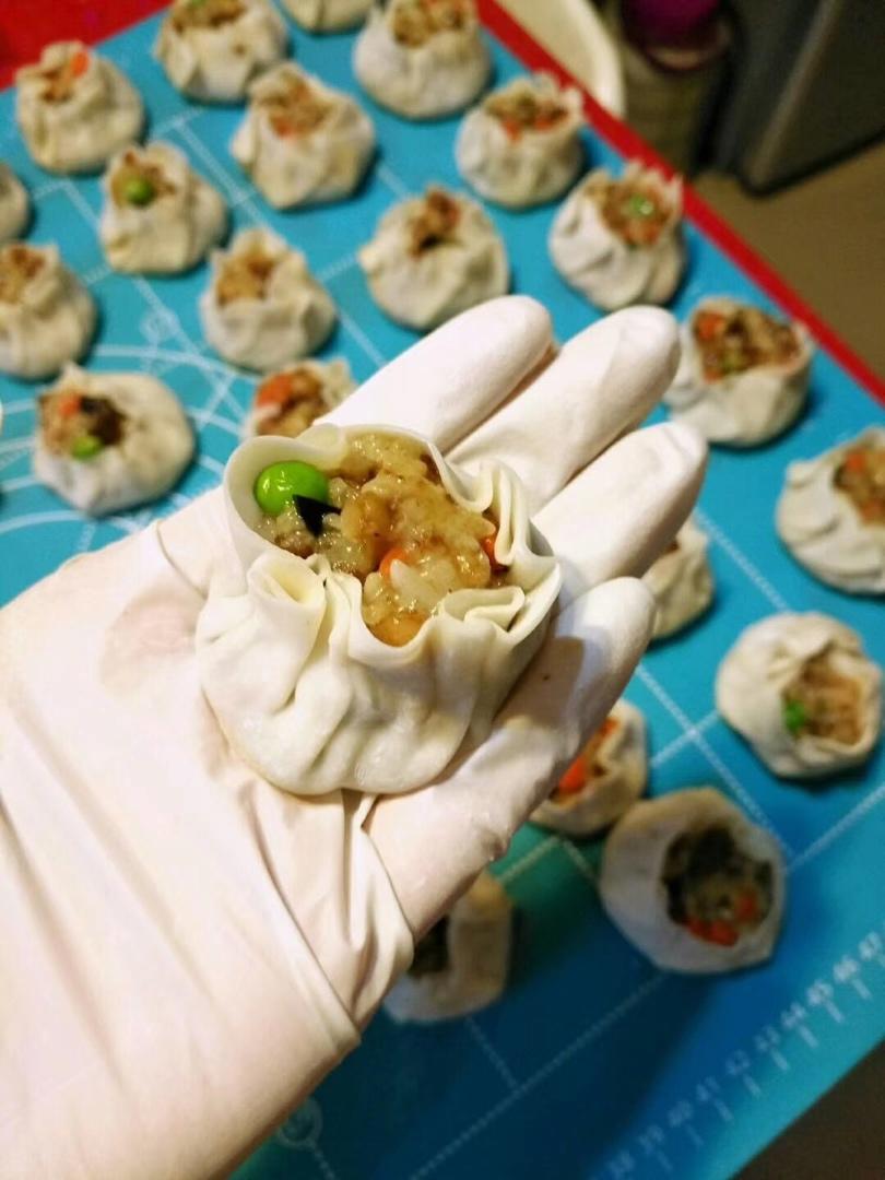 简易糯米烧卖（附烧卖包法）