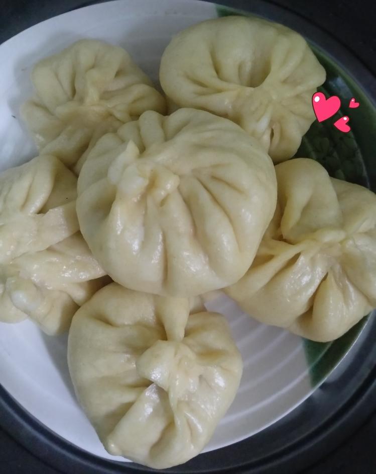 白萝卜虾米皮粉条包子.的做法