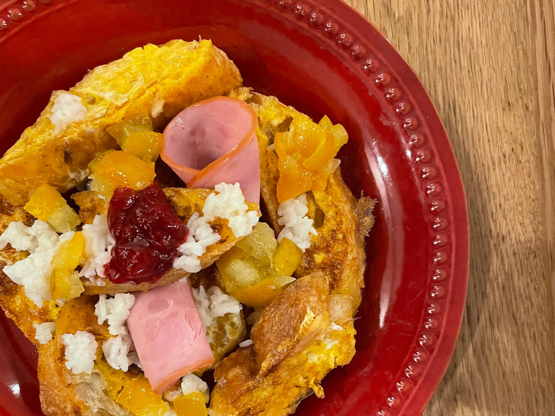 椰子油酒酿咸口蛋奶法棍【轻卡小食】