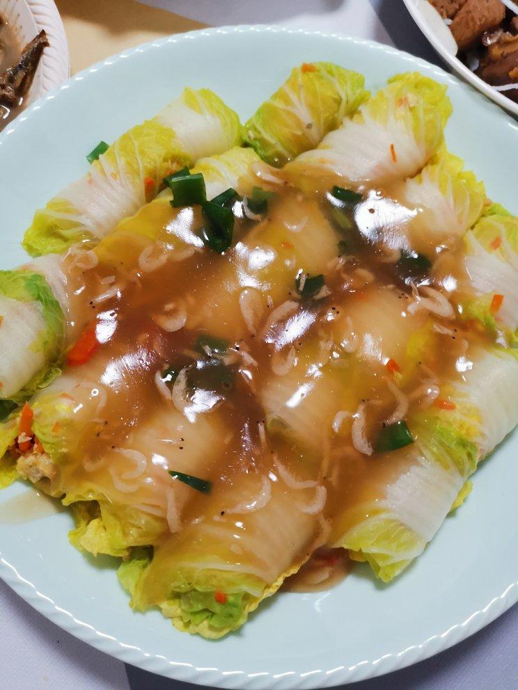 年夜饭食谱‼️低脂低卡‼️有福有财豆腐鸡蛋白菜卷‼️好吃到停不下来