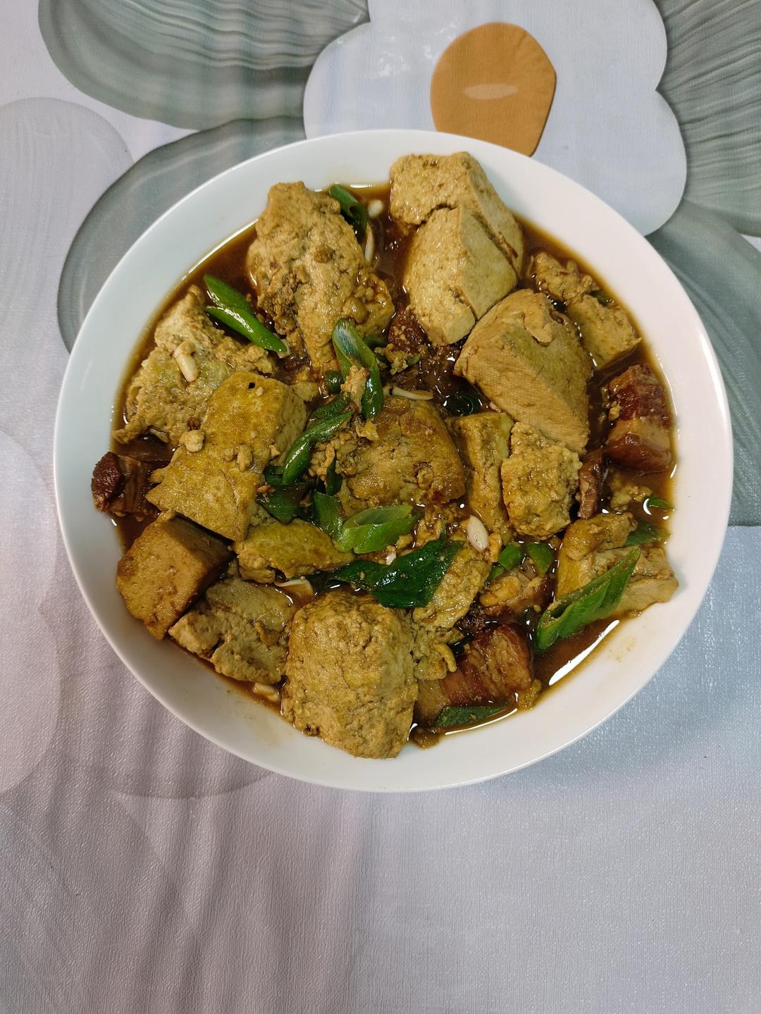 葱烧老豆腐~最简单的方法烹出堪比饭店的味道