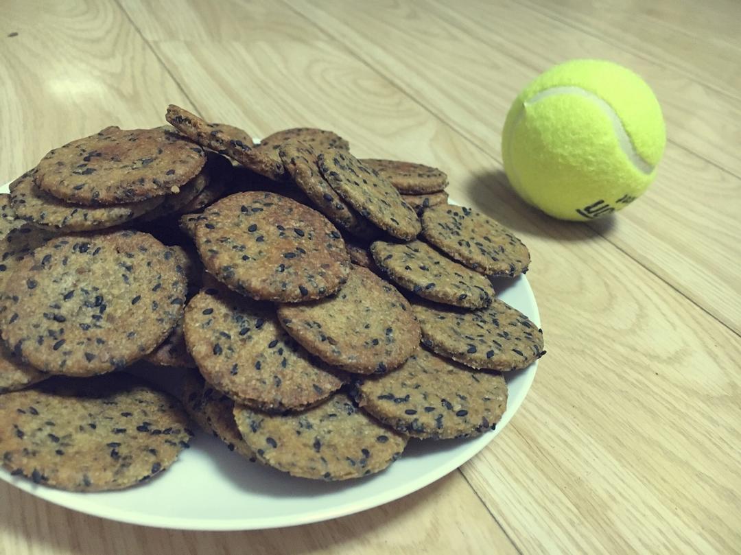 【健康零食】全麦芝麻饼干