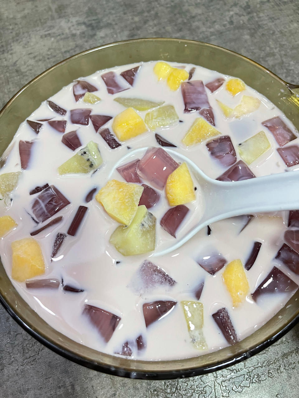 多肉葡萄冻撞奶🍇-「简单做法」0失败