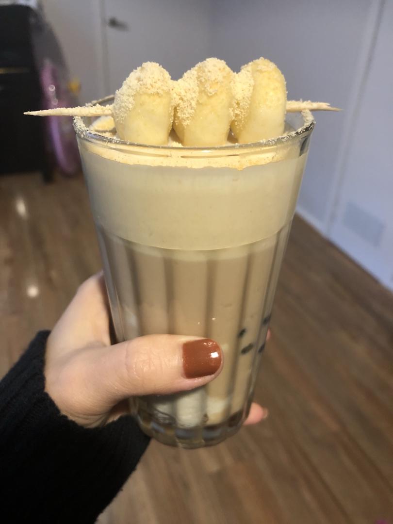 《Tinrry+》半仙豆夫喜茶的热销款奶茶在家自己做！小丸子豆乳奶盖茶