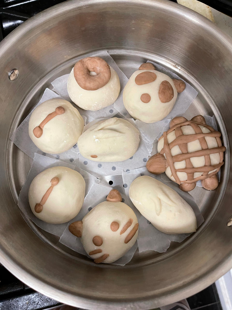 超萌大白豆沙包