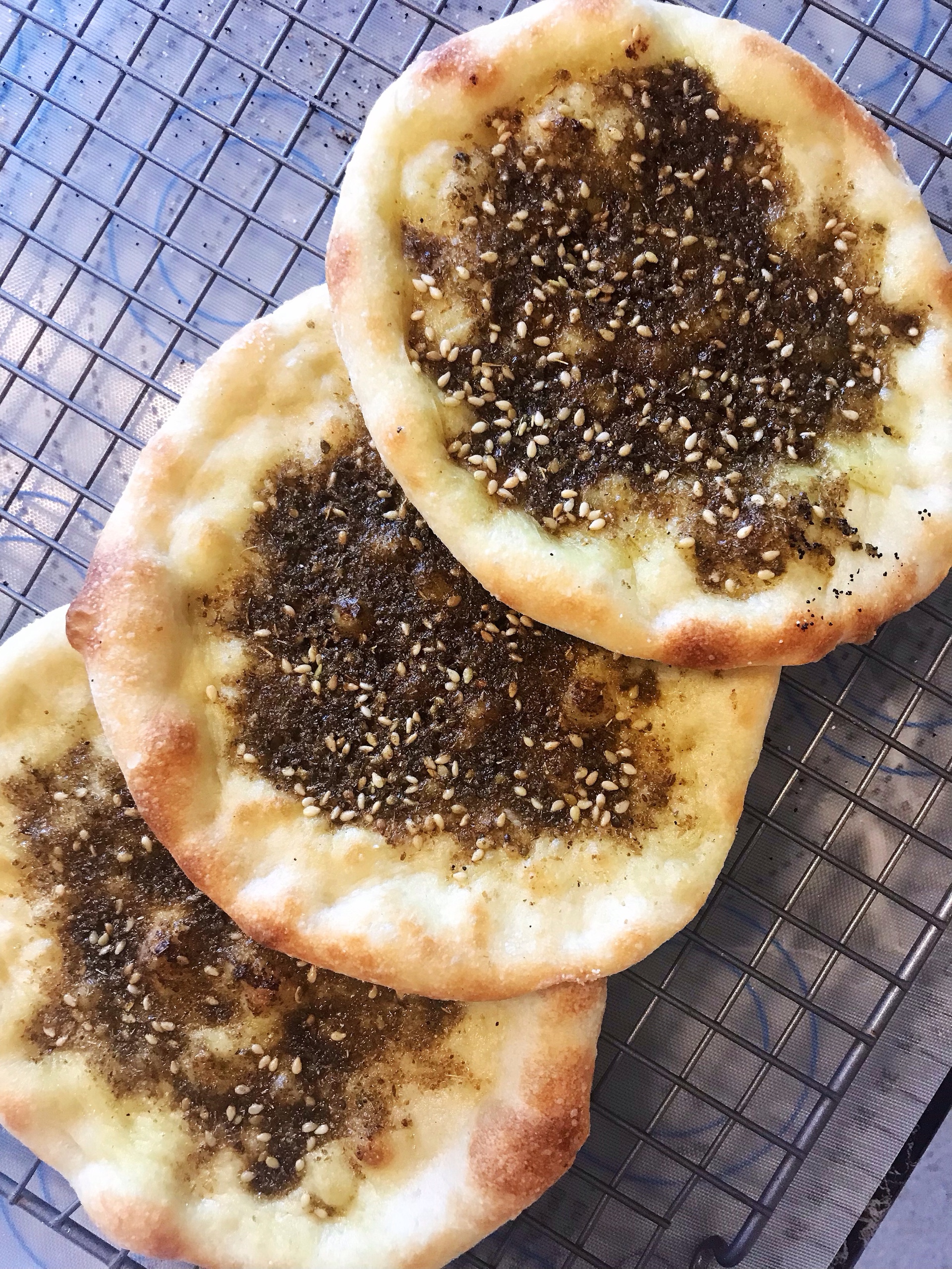 源于黎巴嫩的地中海美食 ——— Za’ater Manakish（橄榄油·香料薄饼）的做法