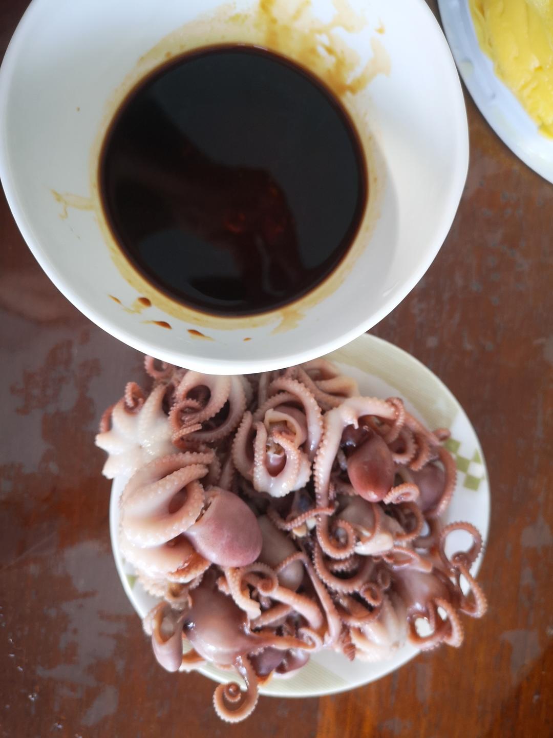 白灼章鱼